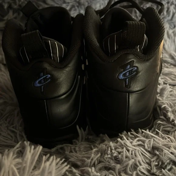 Black and Blue Sneakers with White Accents